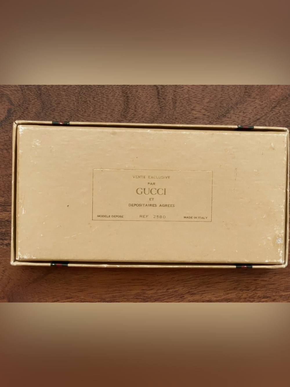 GUCCI Vintage Sherry Line Gold Tone Perfume Bottle Pendant Necklace w/Box - Picture 10 of 10